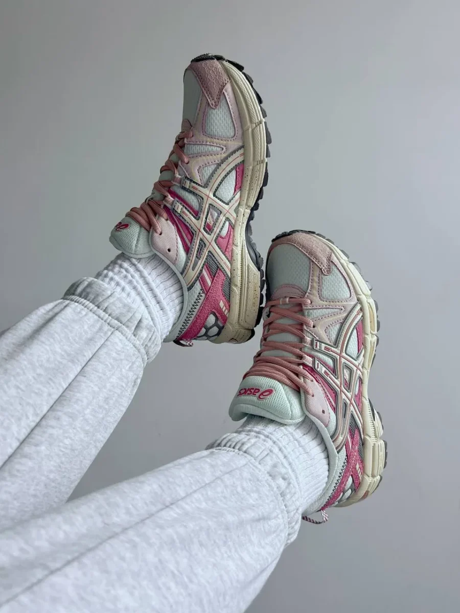 Кроссовки Asics Gel-Kahana 8 White/Pink Marathon Running Box