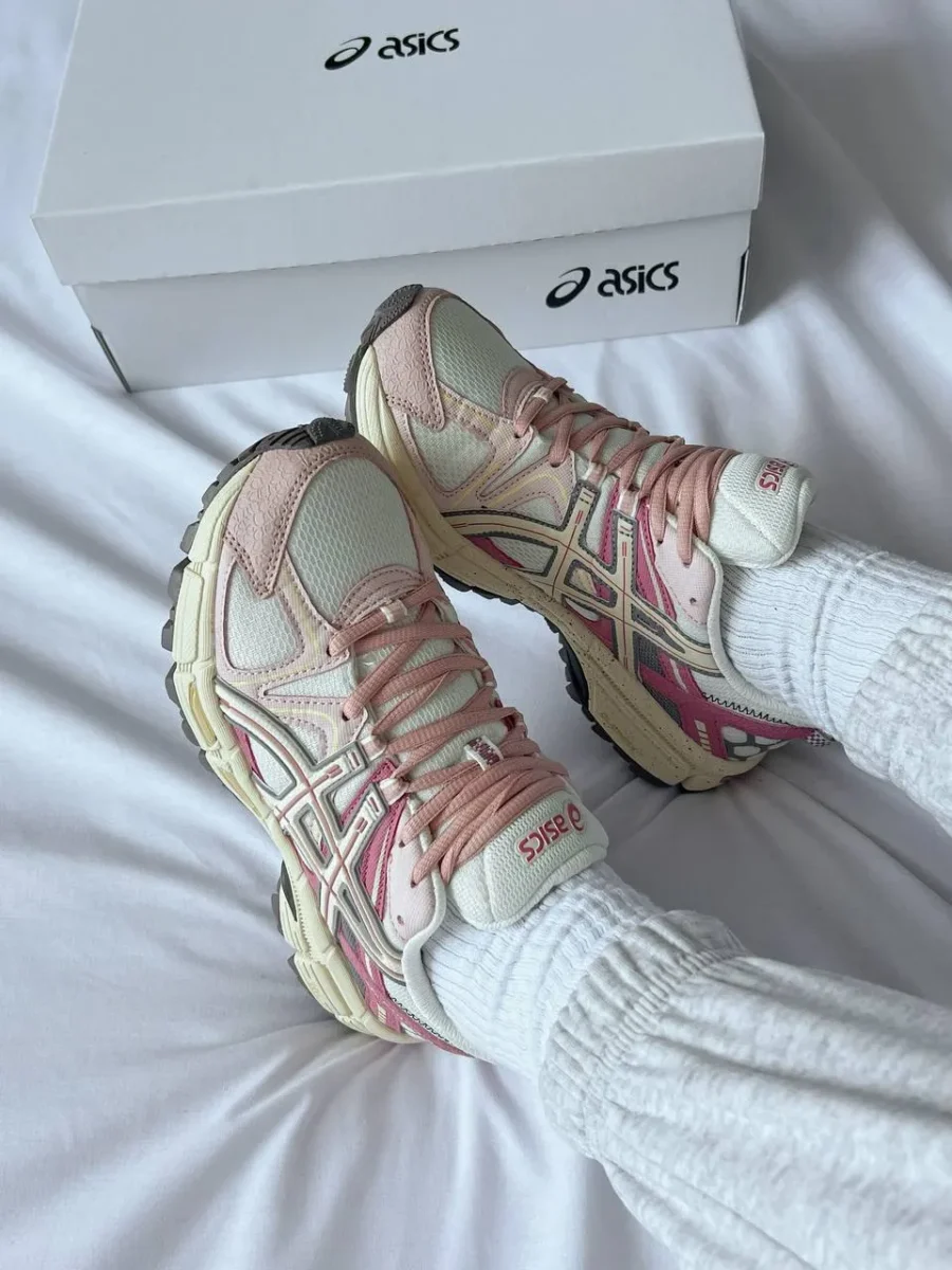 Кроссовки Asics Gel-Kahana 8 White/Pink Marathon Running Box