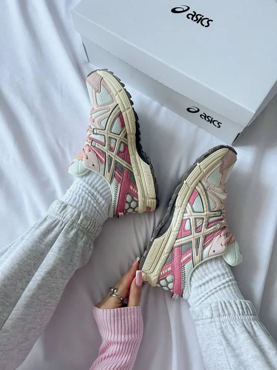 Кроссовки Asics Gel-Kahana 8 White/Pink Marathon Running Box