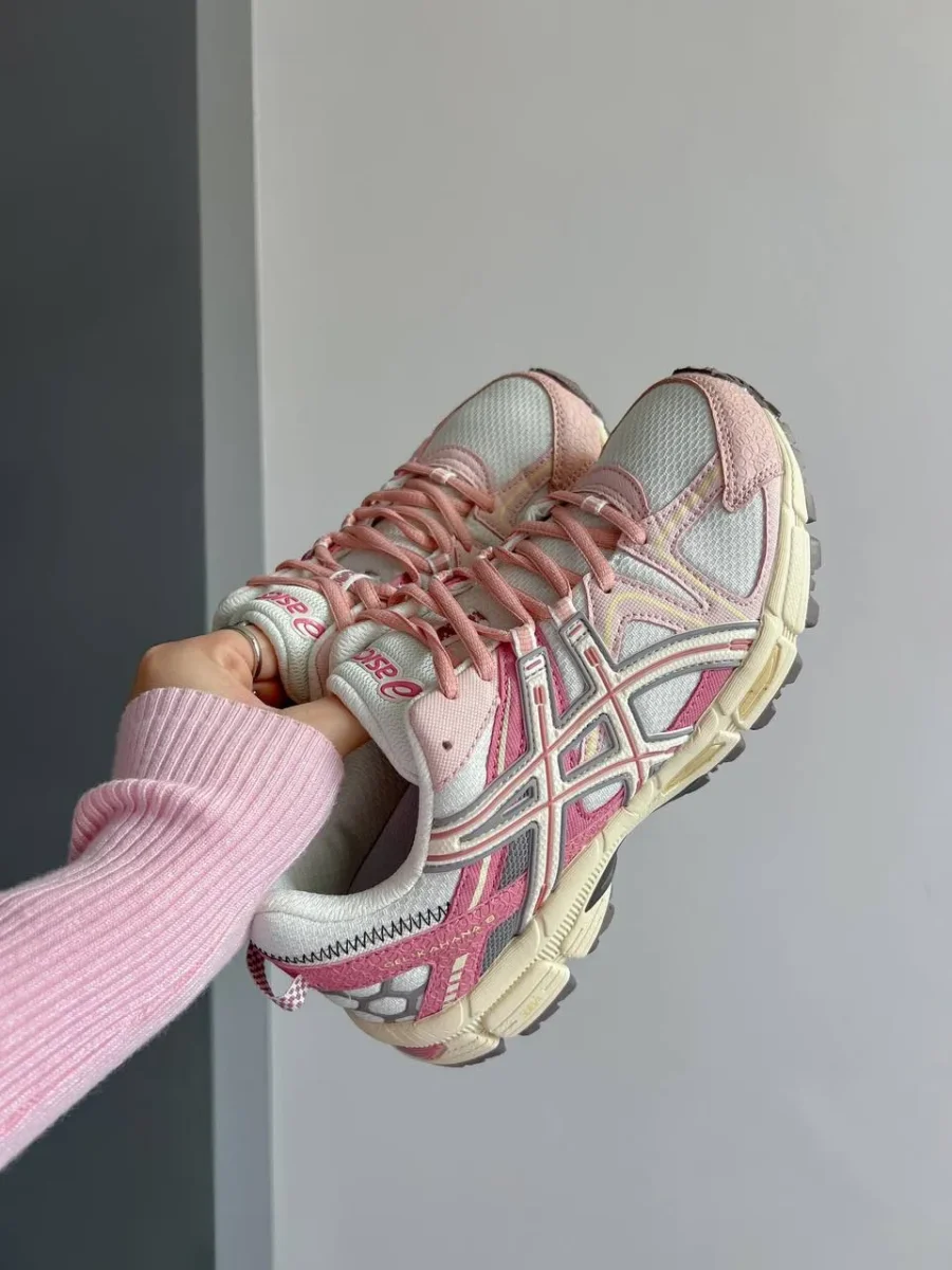 Кроссовки Asics Gel-Kahana 8 White/Pink Marathon Running Box