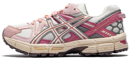Кроссовки Asics Gel-Kahana 8 White/Pink Marathon Running Box
