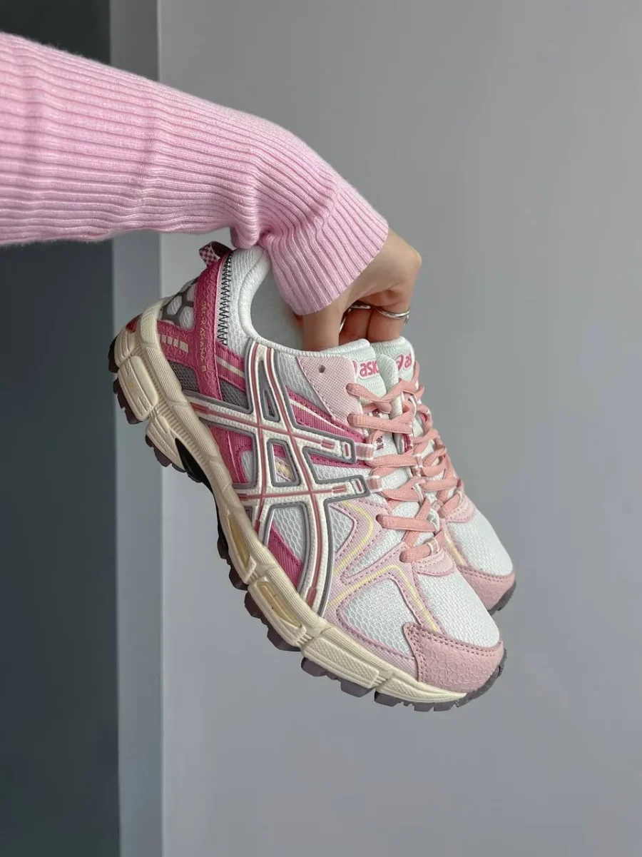 Кроссовки Asics Gel-Kahana 8 White/Pink Marathon Running Box