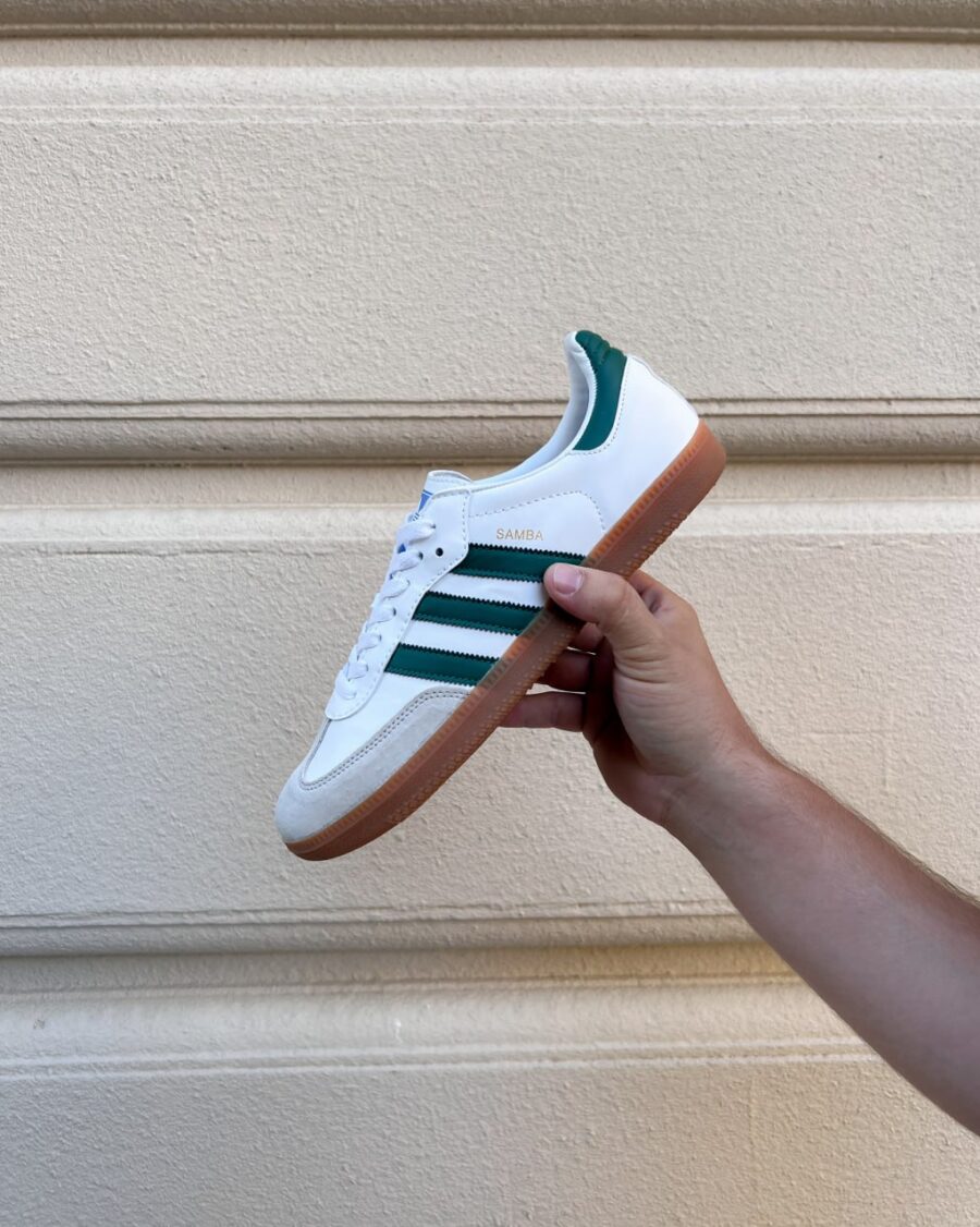 Adidas Samba OG White Collegiate Green Gum IE3437