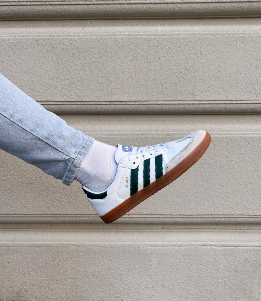 Adidas Samba OG White Collegiate Green Gum IE3437