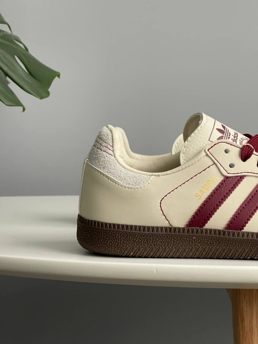 Adidas Samba OG Wonder White Maroon IG1987