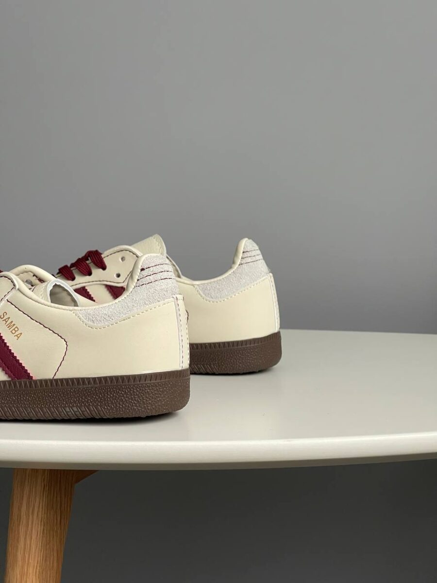 Adidas Samba OG Wonder White Maroon IG1987