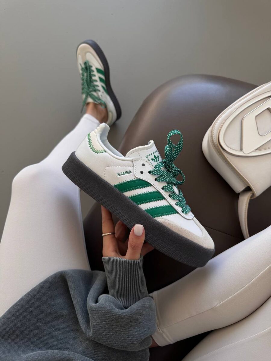 Adidas Sambae White Green Gum IE9105