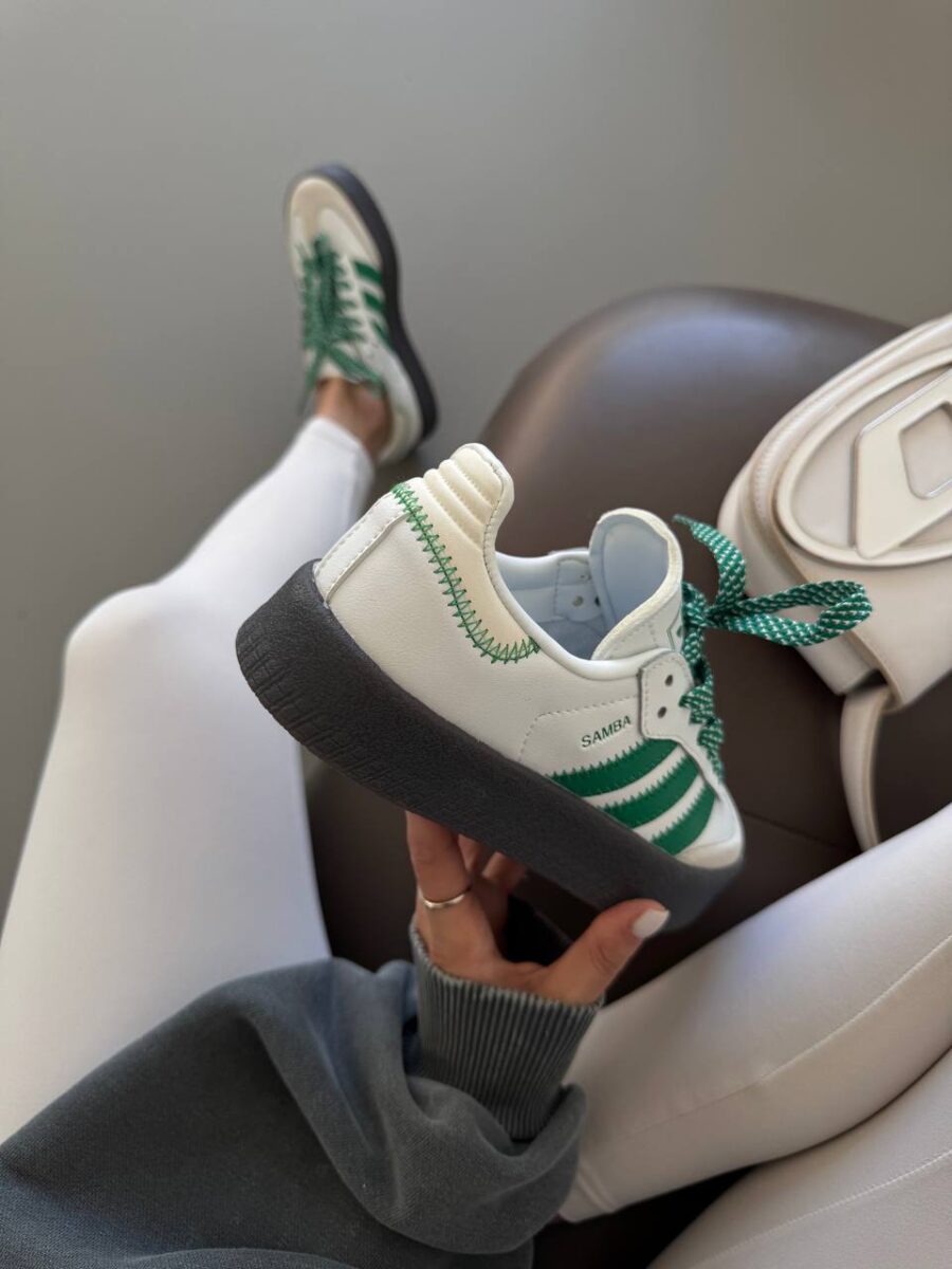 Adidas Sambae White Green Gum IE9105