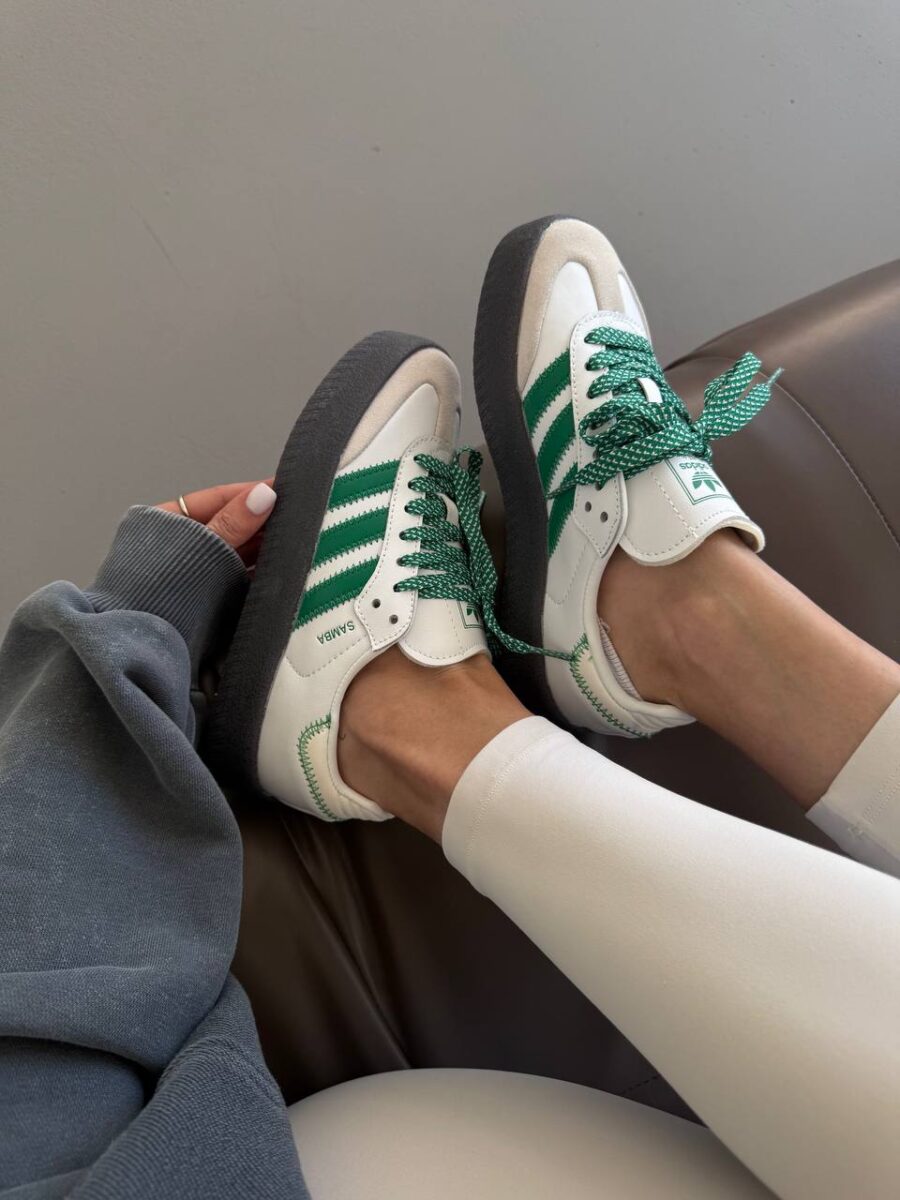 Adidas Sambae White Green Gum IE9105