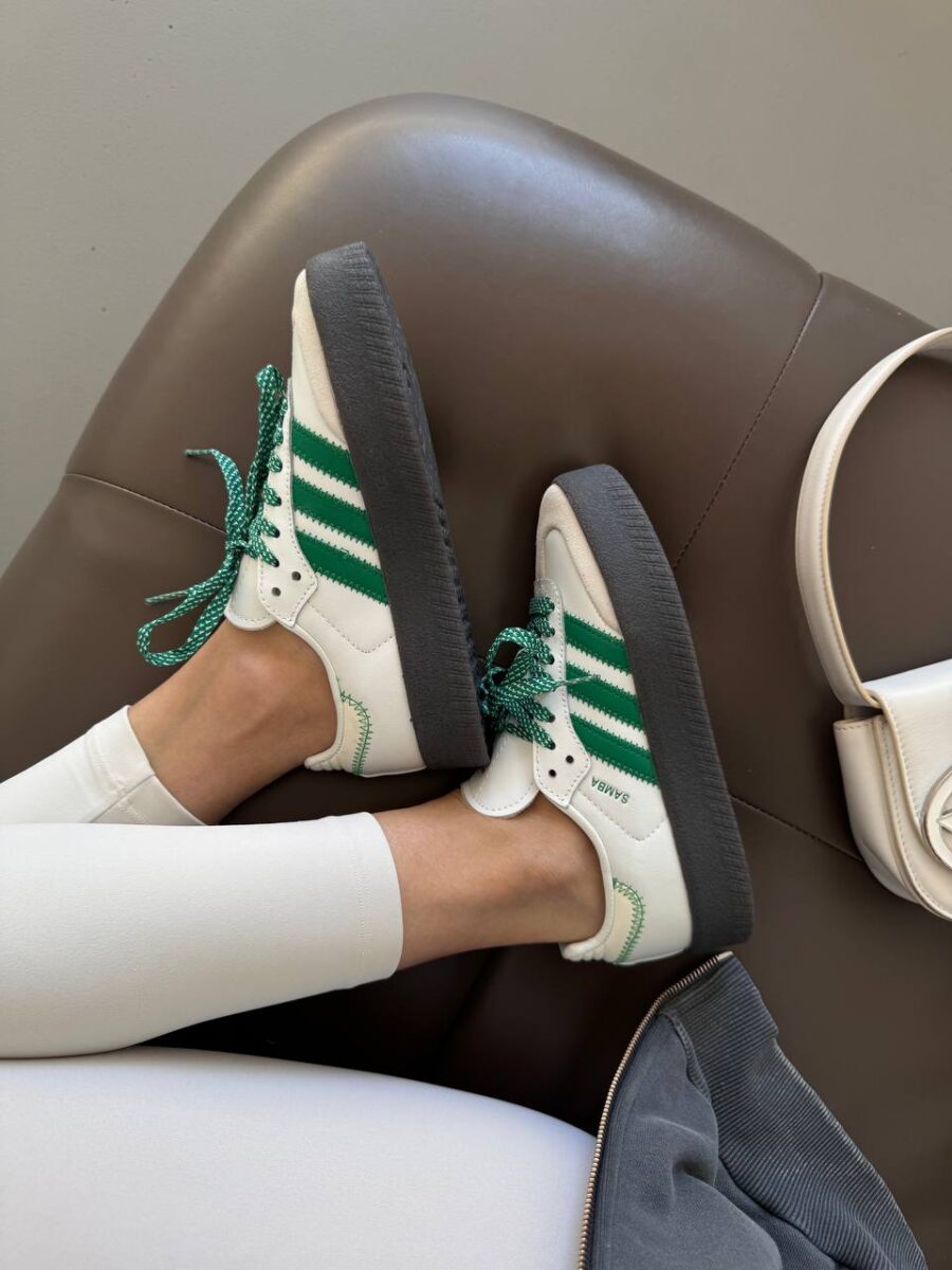 Adidas Sambae White Green Gum IE9105