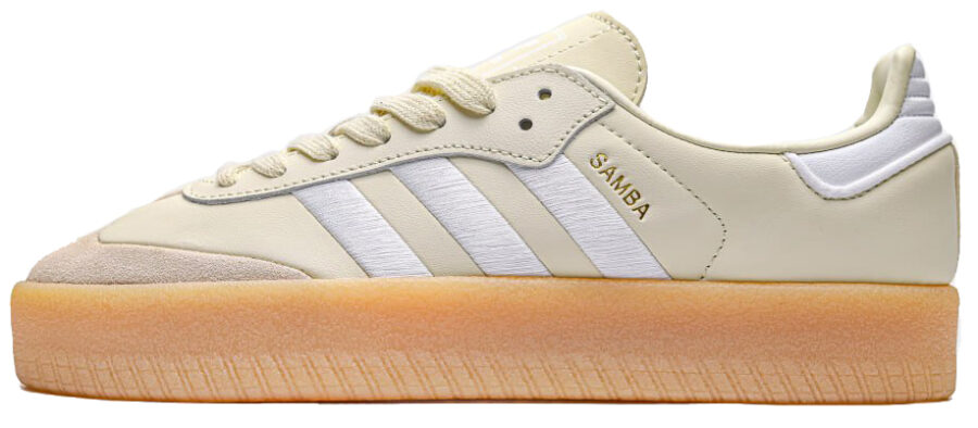 Adidas Sambae White Silver Metallic Gum