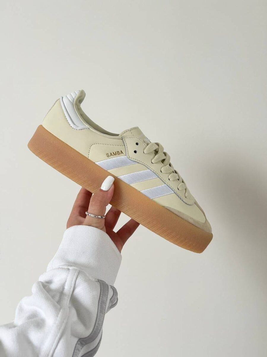 Adidas Sambae White Silver Metallic Gum ID0434