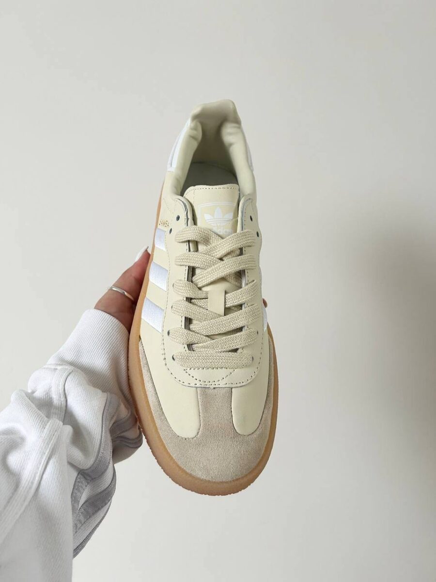 Adidas Sambae White Silver Metallic Gum ID0434