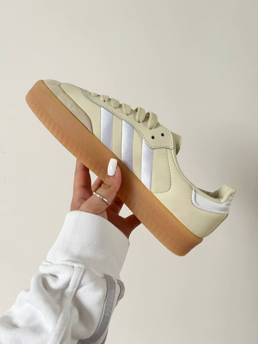 Adidas Sambae White Silver Metallic Gum ID0434