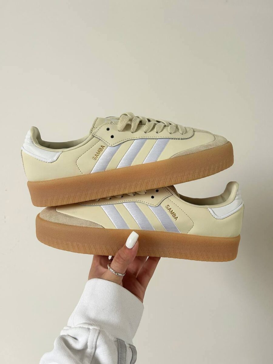 Adidas Sambae White Silver Metallic Gum ID0434