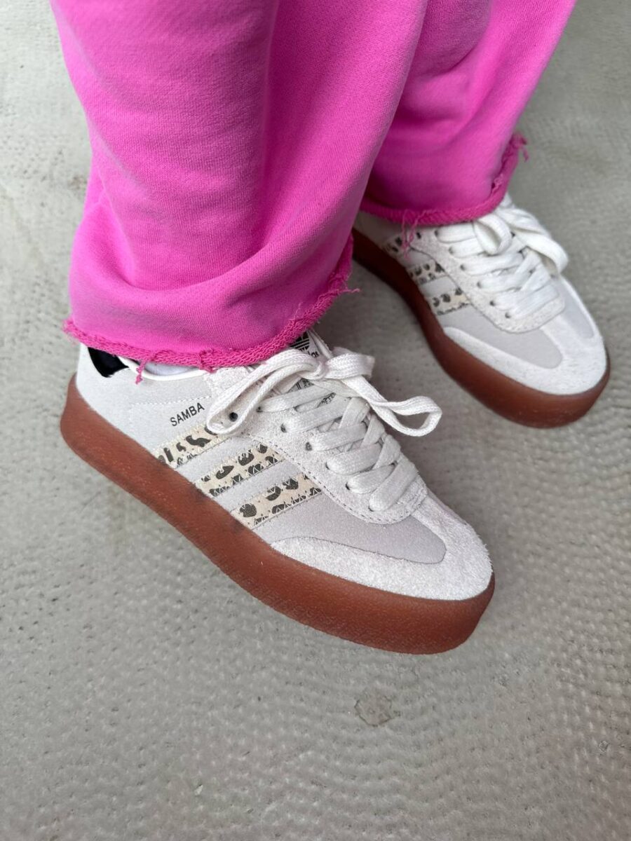 Adidas Wmns Sambae Cream White Leopard JI4226