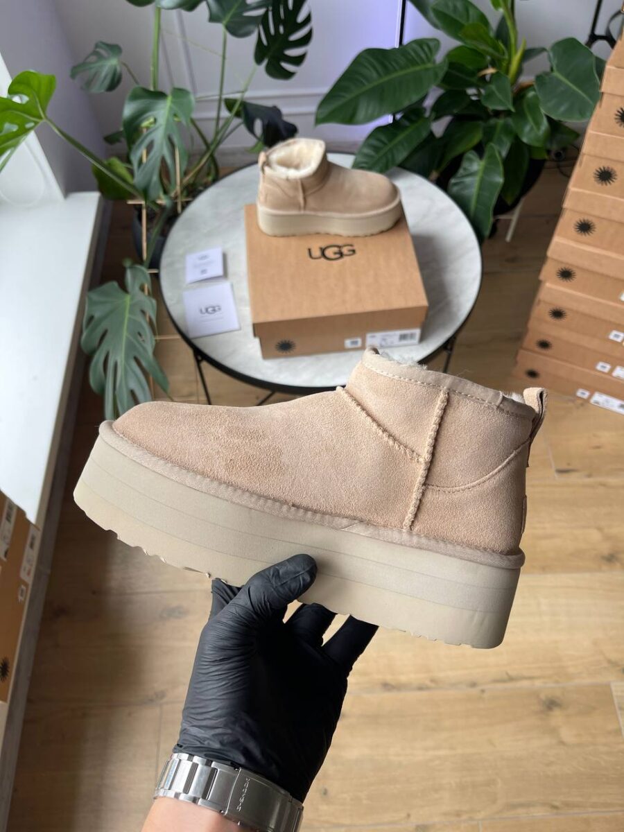 UGG Classic Ultra Mini Platform Beige 1135092-SAN