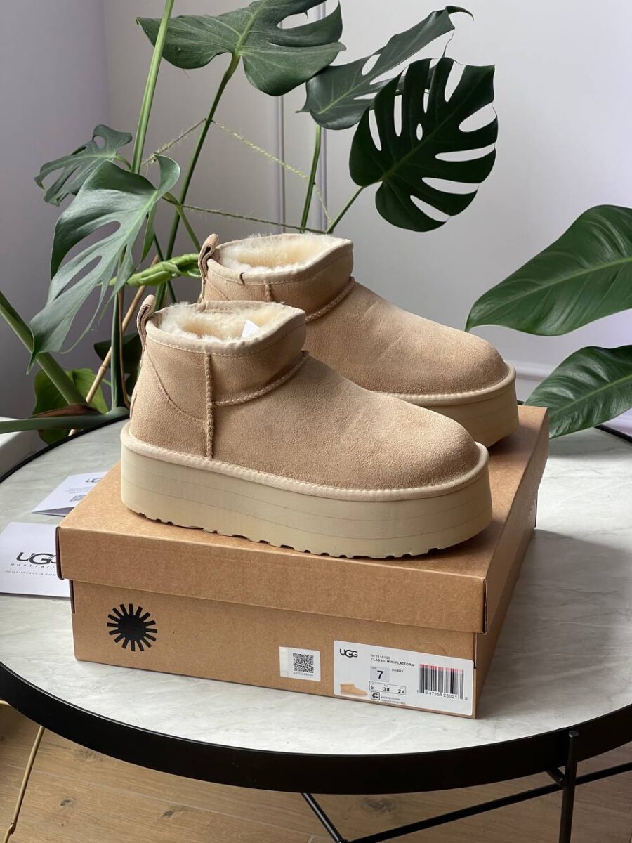 UGG Classic Ultra Mini Platform Beige 1135092-SAN