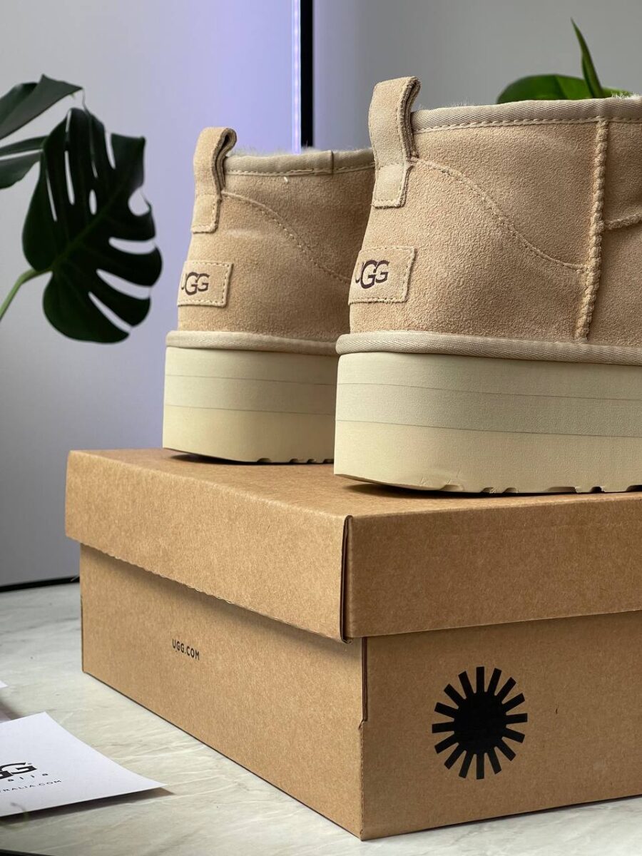 UGG Classic Ultra Mini Platform Beige 1135092-SAN