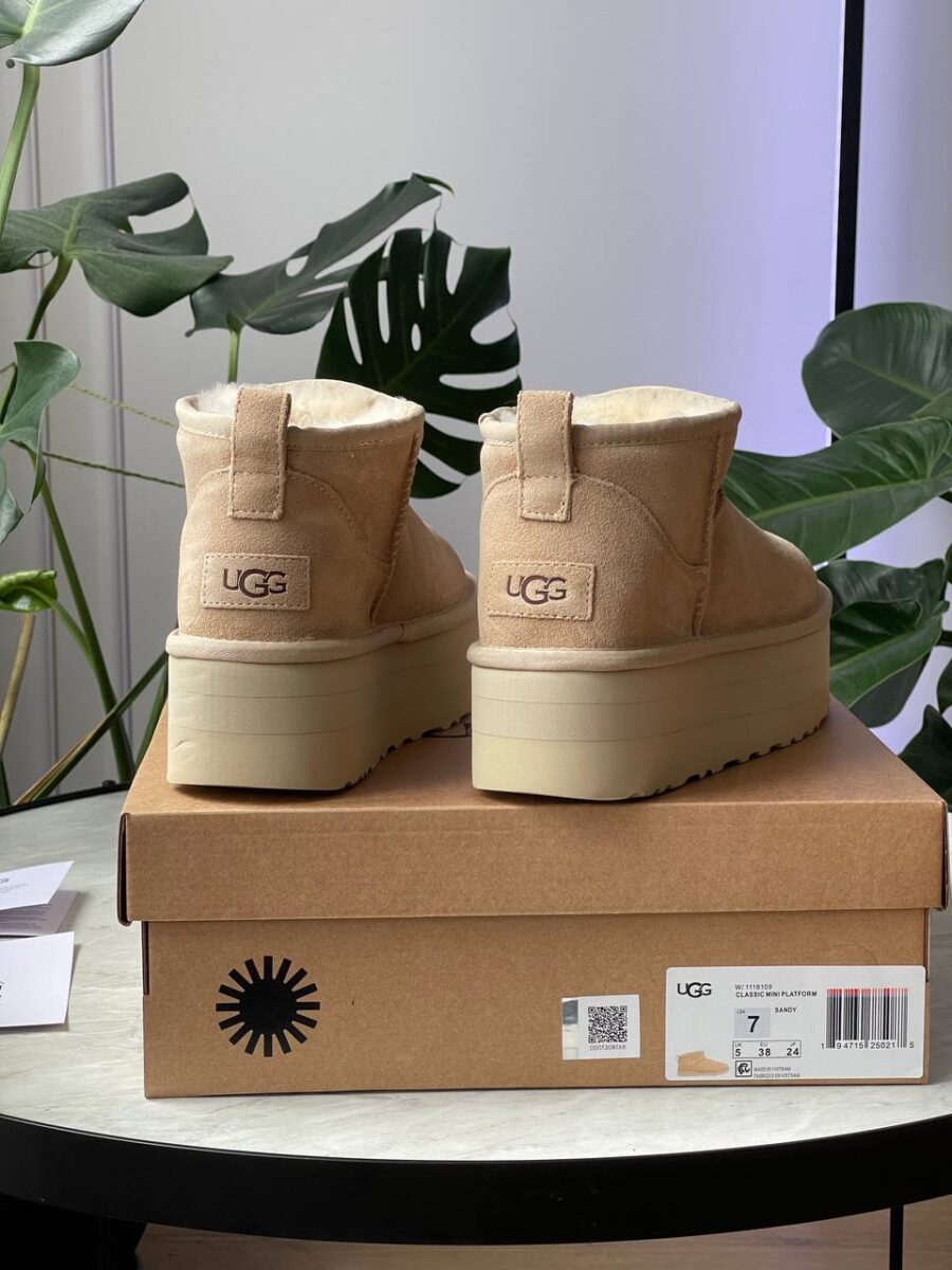 UGG Classic Ultra Mini Platform Beige 1135092-SAN