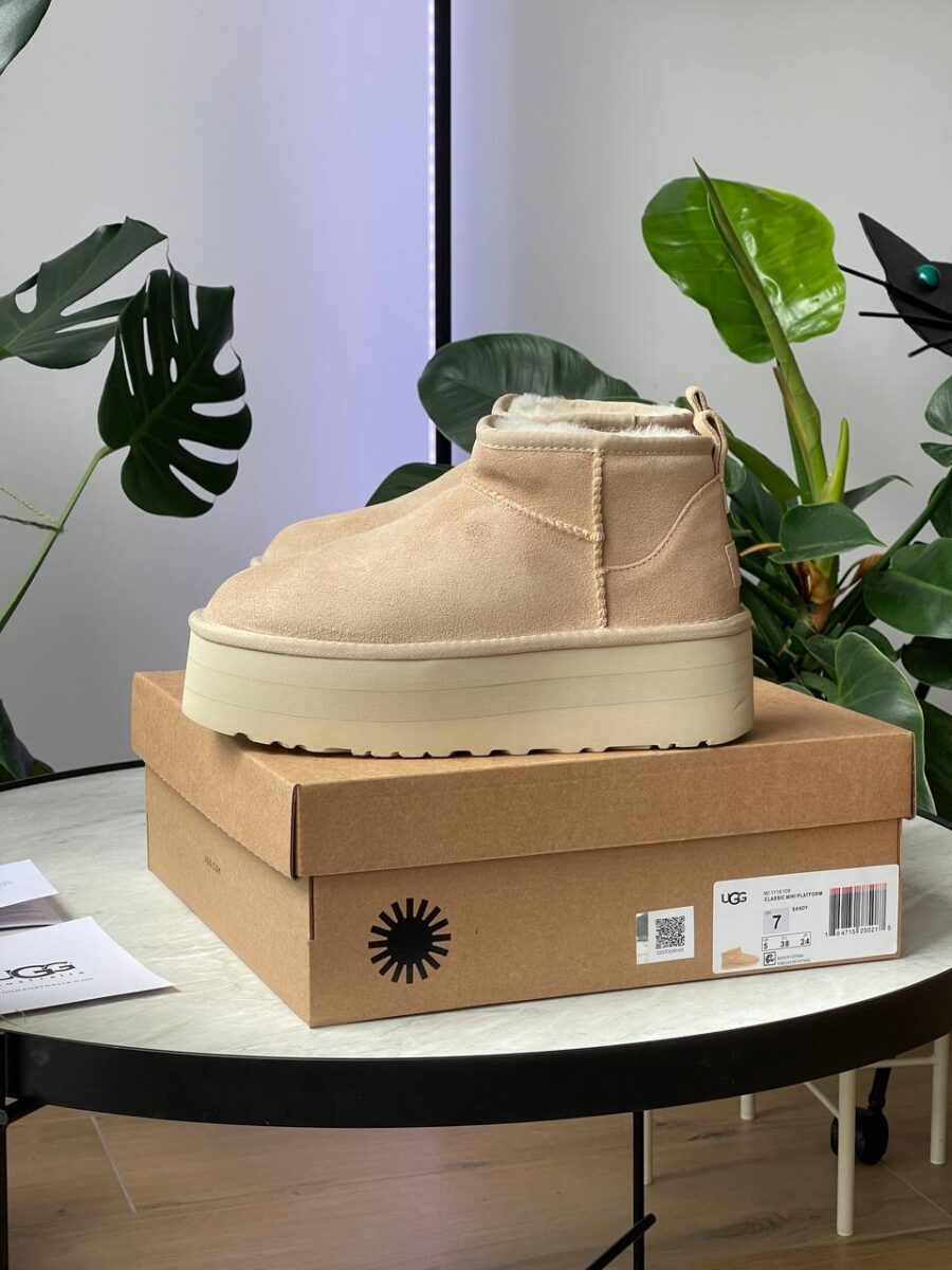UGG Classic Ultra Mini Platform Beige 1135092-SAN