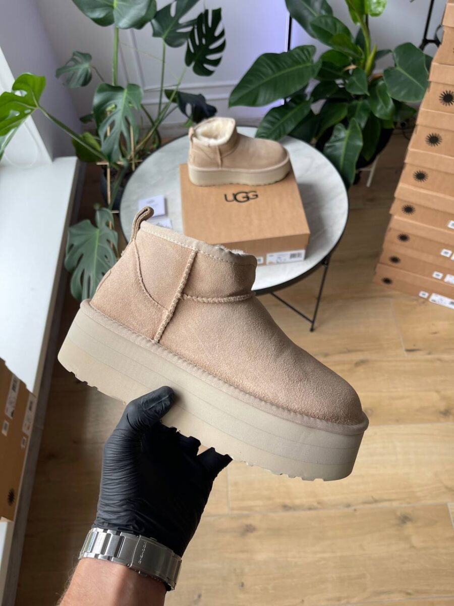 UGG Classic Ultra Mini Platform Beige 1135092-SAN