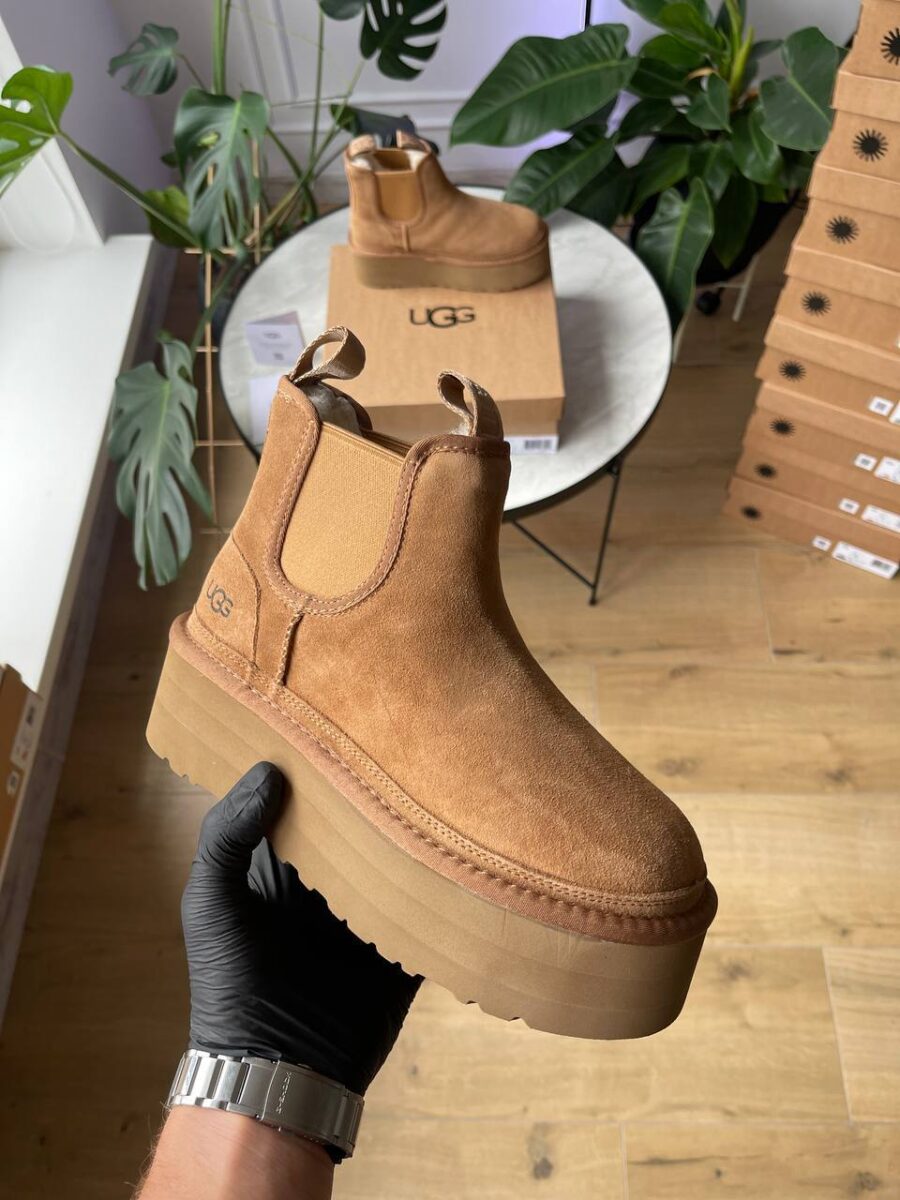Ugg Neumel Chelsea Platform Chestnut 1134526-CHE
